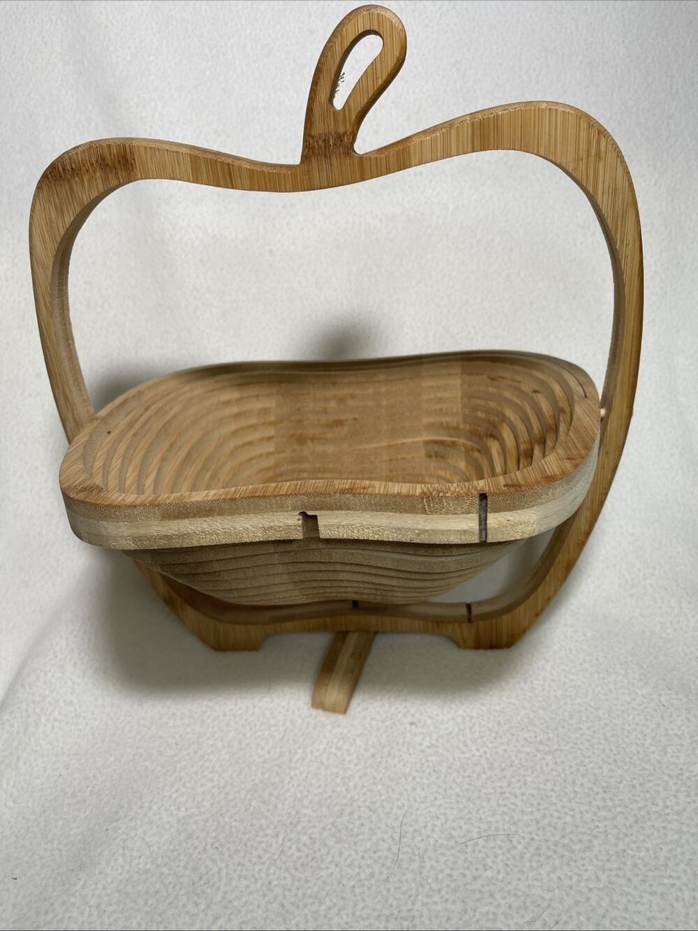 Bonnie & Pop Wood Fruit Basket - labled